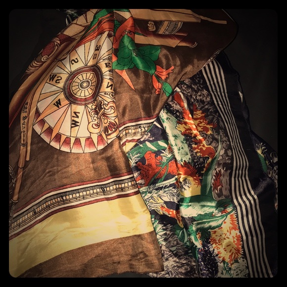 Accessories - 2 silky scarves